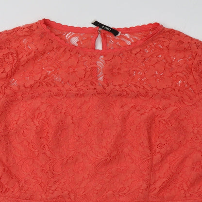 Womens UK Size M Oasis Pink Basic Blouse