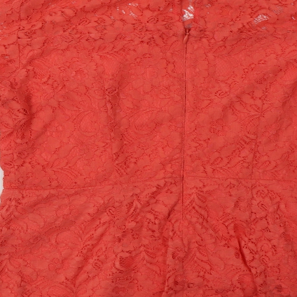 Womens UK Size M Oasis Pink Basic Blouse