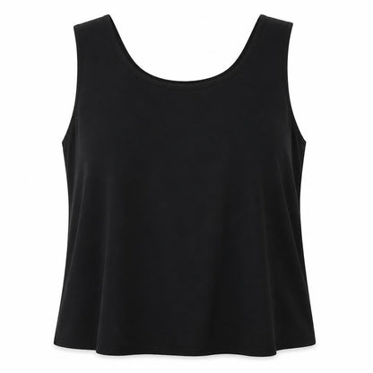 Womens UK Size 18 cc Black Cropped Tank