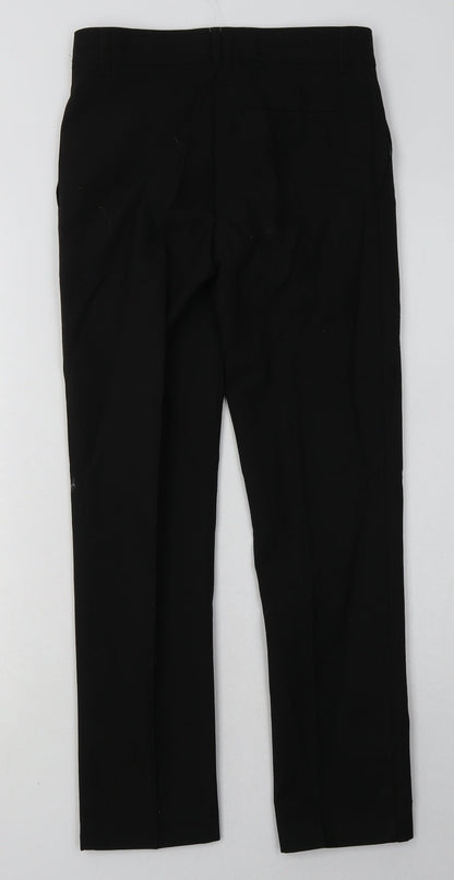 Marks and Spencer Boys Black  Polyester Capri Trousers Size 11-12 Years  Slim Hook & Eye - School Wear