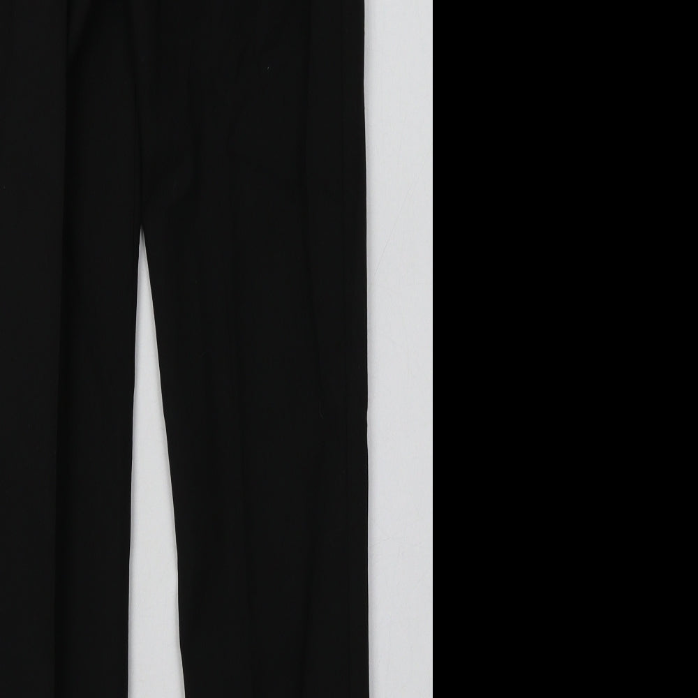Marks and Spencer Boys Black  Polyester Capri Trousers Size 11-12 Years  Slim Hook & Eye - School Wear