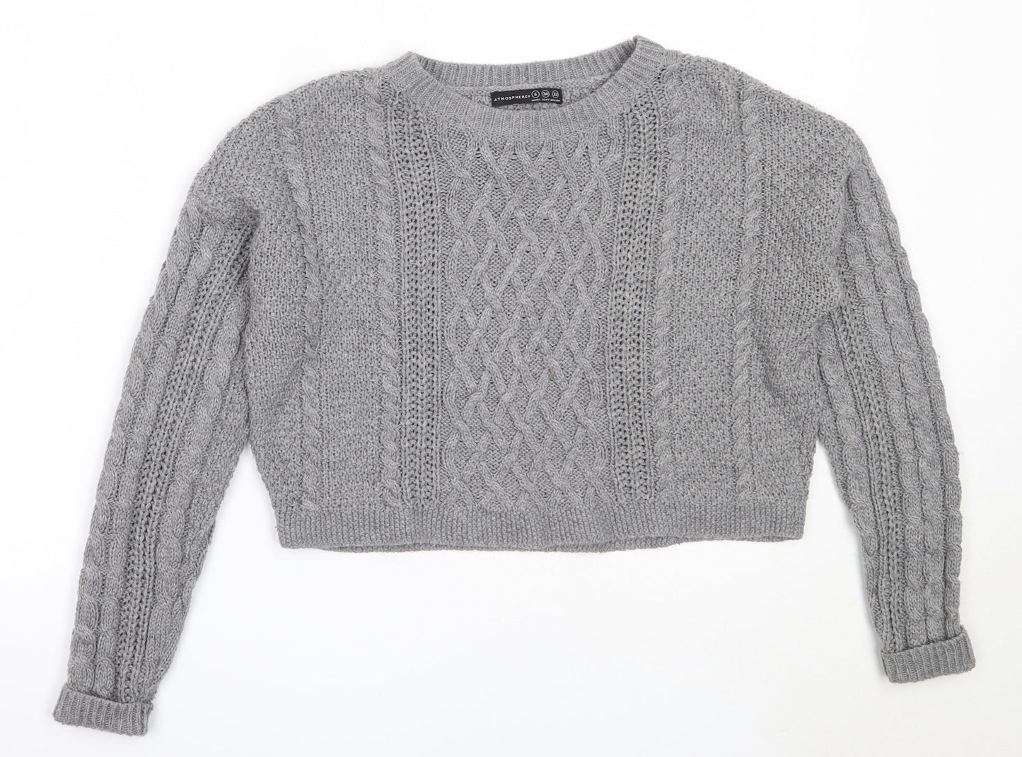 Womens UK Size 6 Atmosphere Grey Pullover Jumper