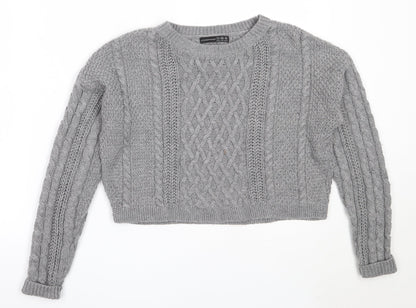 Womens UK Size 6 Atmosphere Grey Pullover Jumper