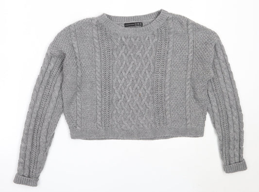 Womens UK Size 6 Atmosphere Grey Pullover Jumper