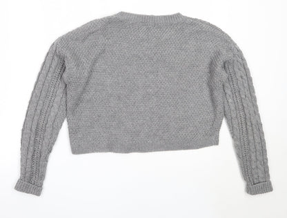 Womens UK Size 6 Atmosphere Grey Pullover Jumper
