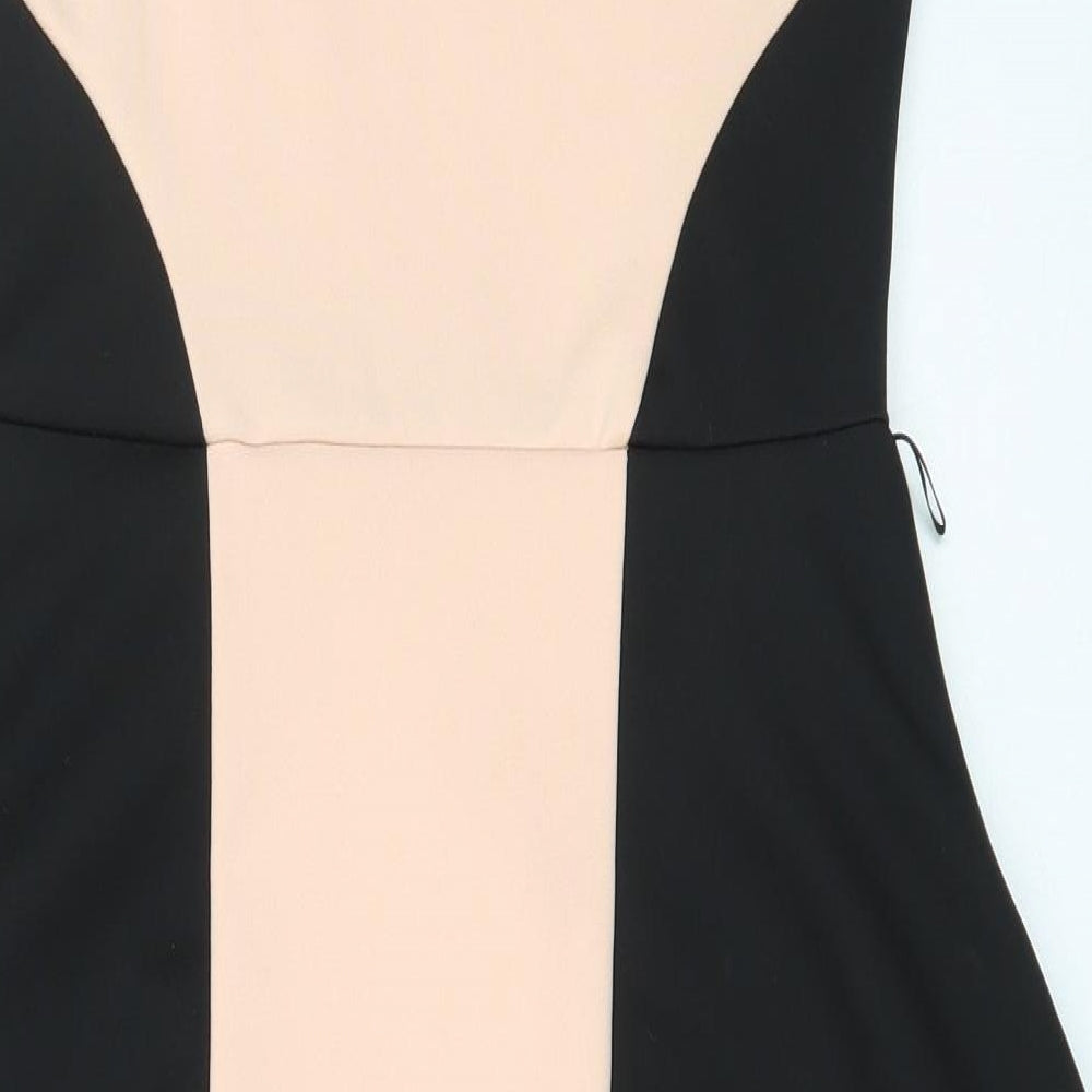 Boohoo Womens Pink  Polyester Shift  Size 12  Square Neck