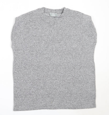 Womens UK Size 10 Jeff & Co Grey Basic T-Shirt