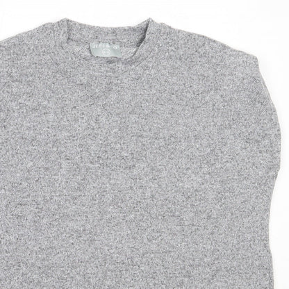 Womens UK Size 10 Jeff & Co Grey Basic T-Shirt