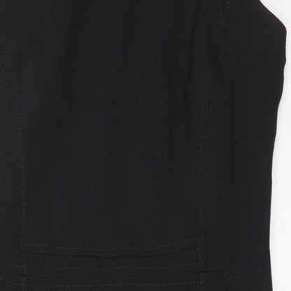 Atmosphere Womens Black  Polyester Shift  Size 10  V-Neck