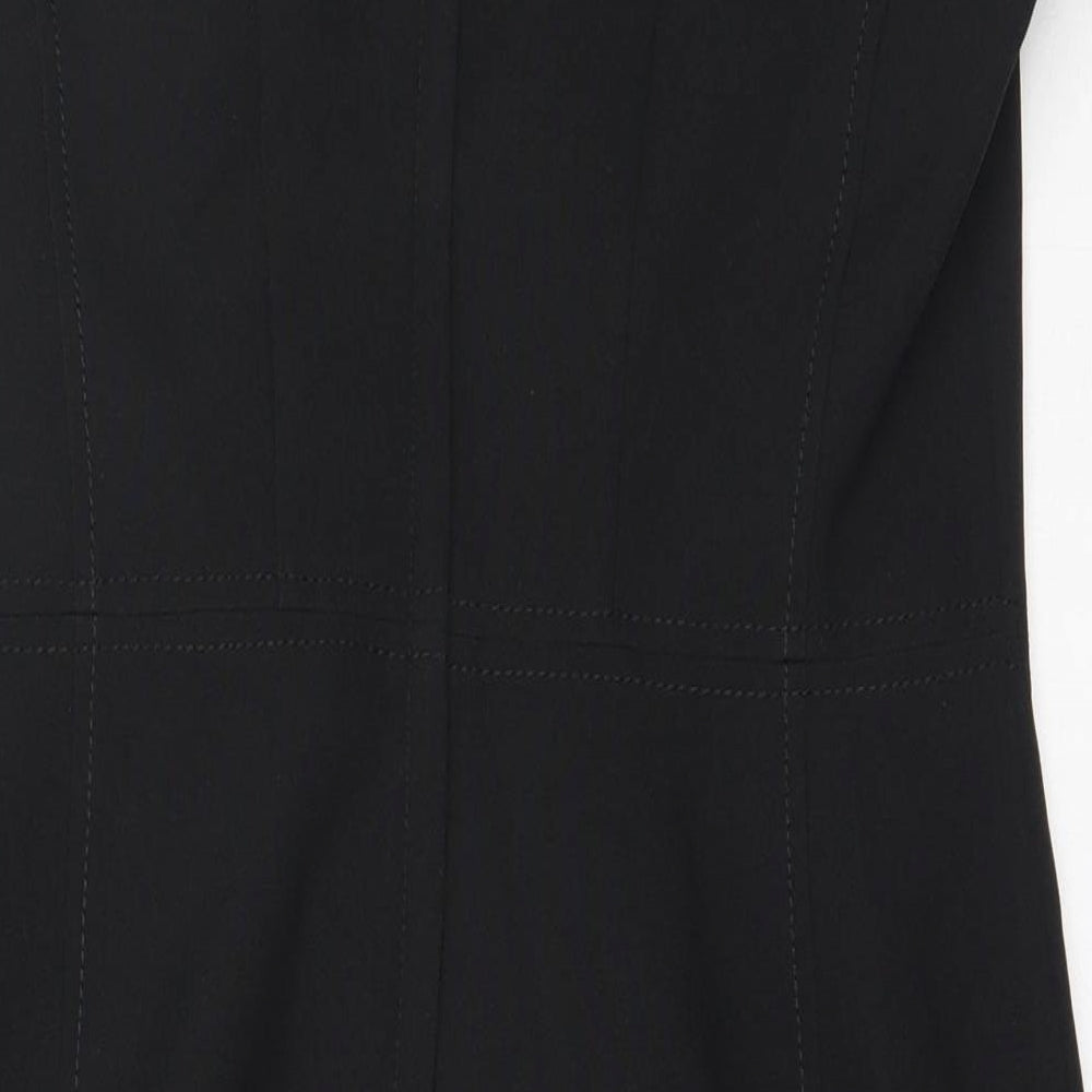 Atmosphere Womens Black  Polyester Shift  Size 10  V-Neck