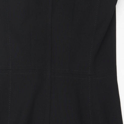 Atmosphere Womens Black  Polyester Shift  Size 10  V-Neck