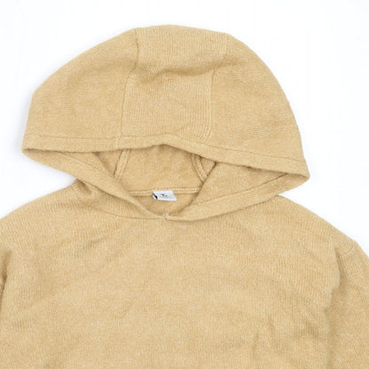 TU Girls Beige  Acrylic Pullover Hoodie Size 8 Years