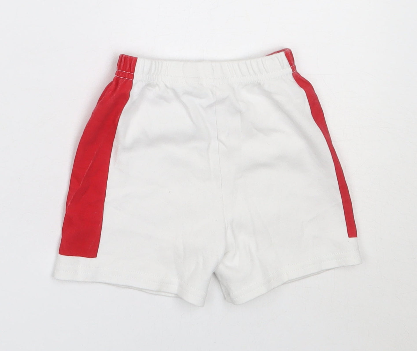 WRU Boys White  Cotton Cropped Trousers Size 9-12 Months   - Welsh Rugby Union
