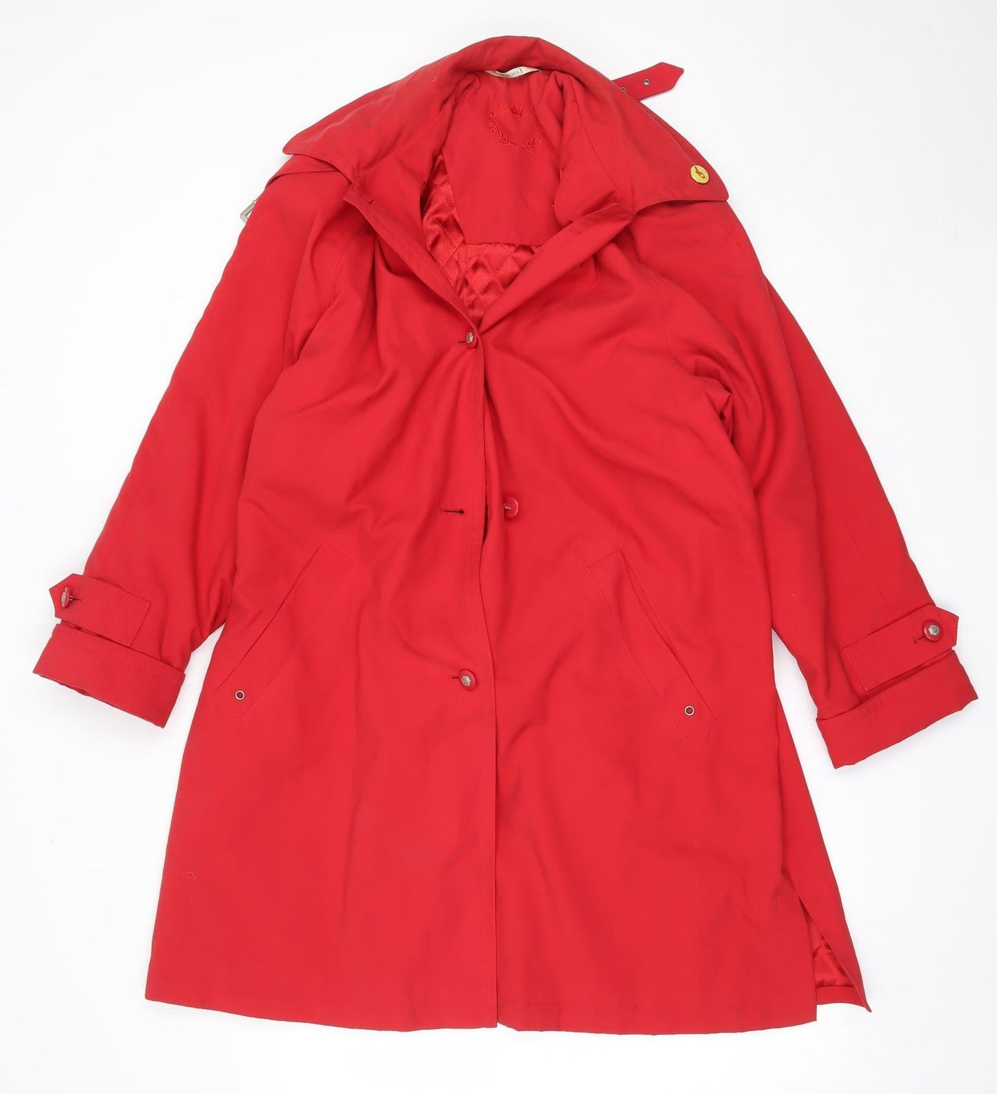 Womens UK Size 38 Canda Red Overcoat