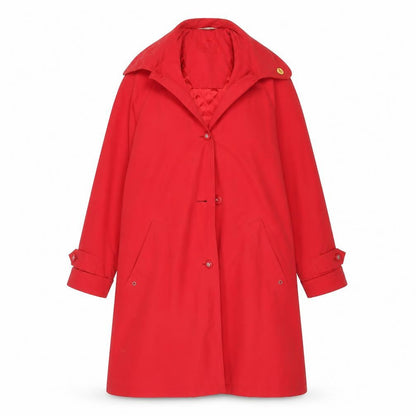 Womens UK Size 38 Canda Red Overcoat