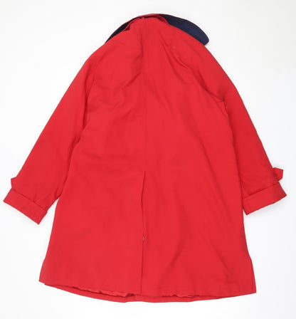 Womens UK Size 38 Canda Red Overcoat