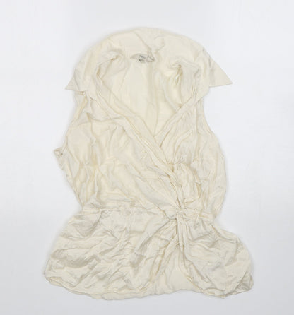 Womens UK Size 14 NEXT Ivory Basic Blouse