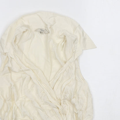 Womens UK Size 14 NEXT Ivory Basic Blouse