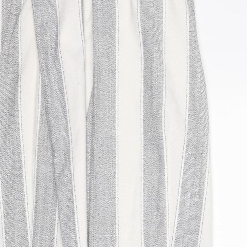 New Look Womens Multicoloured Striped Polyester Jacket Blazer Size 12