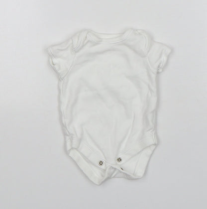 Mothercare Baby White  Cotton Leotard One-Piece Size Newborn