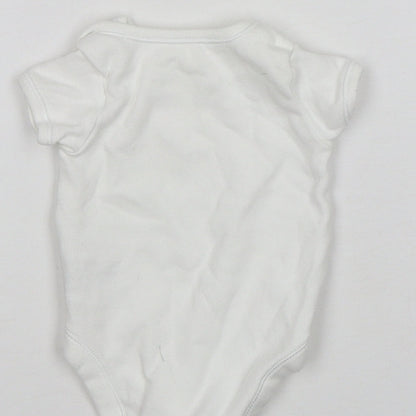 Mothercare Baby White  Cotton Leotard One-Piece Size Newborn