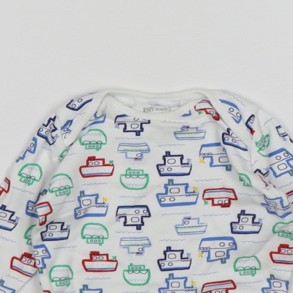 F&F Boys Multicoloured  Cotton Leotard One-Piece Size 3-6 Months