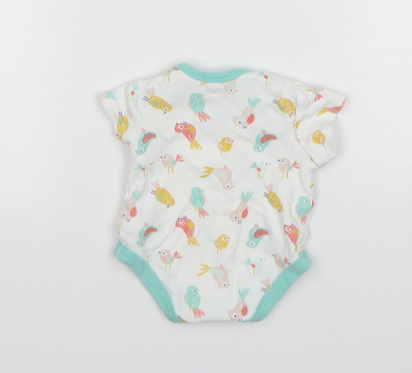 mamas & papas Baby Multicoloured Animal Print Cotton Leotard One-Piece Size Newborn