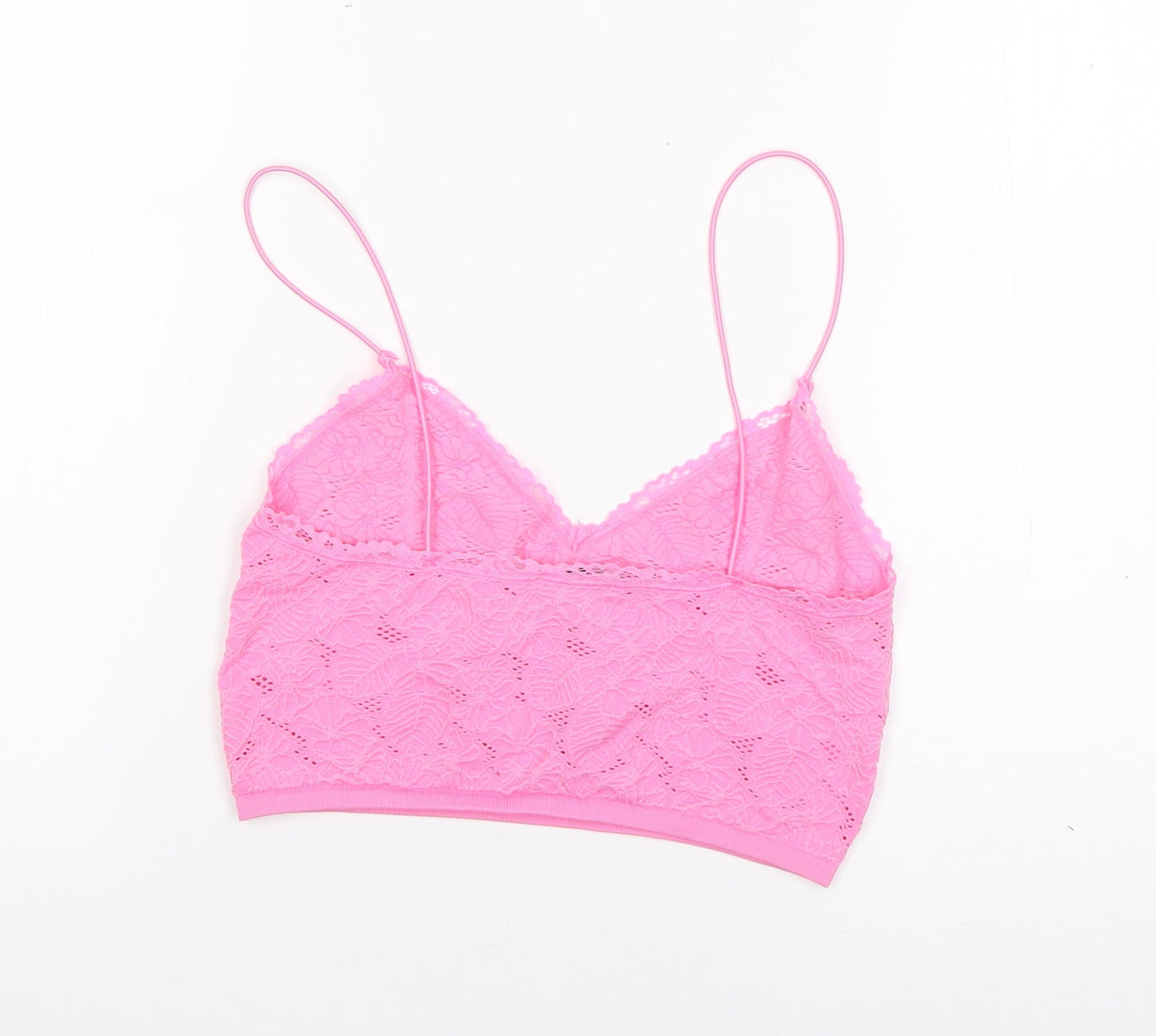 Womens UK Size XS Zara Pink Basic Tank