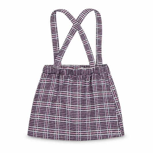 so cute Girls Pink Check Polyester Pinafore/Dungaree Dress  Size 2-3 Years  Square Neck Pullover