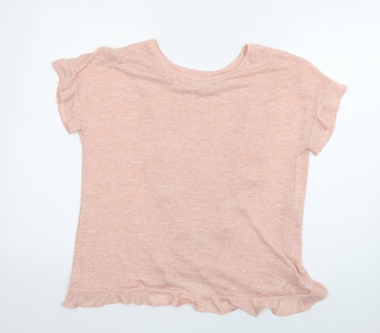 Womens UK Size 8 Papaya Orange Basic T-Shirt