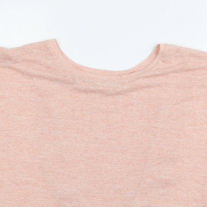 Womens UK Size 8 Papaya Orange Basic T-Shirt