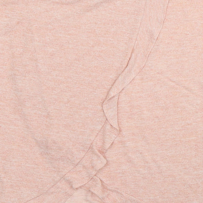 Womens UK Size 8 Papaya Orange Basic T-Shirt