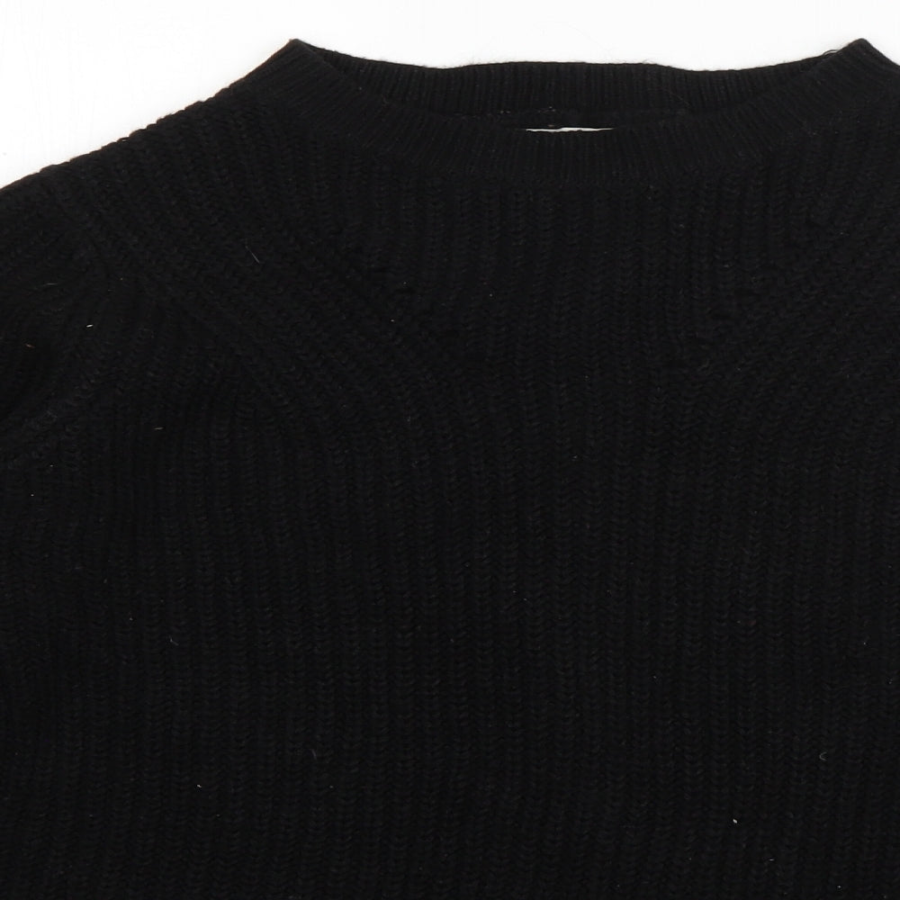 Womens UK Size S Papaya Black Pullover Jumper