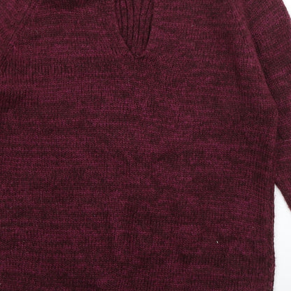Womens UK Size M New Look Purple Pullover Jumper