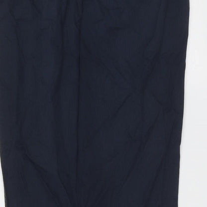F&F Womens Blue  Cotton Trousers  Size 6 L29 in Regular Zip