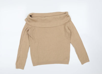Womens UK Size L Divided by H&M Beige Pullover Jumper