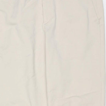 Womens UK Size M Zara Regular Fit  Beige Trousers