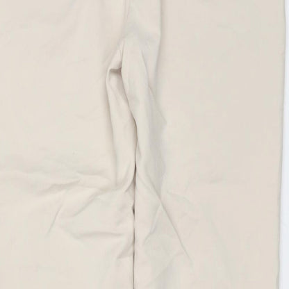 Womens UK Size M Zara Regular Fit  Beige Trousers