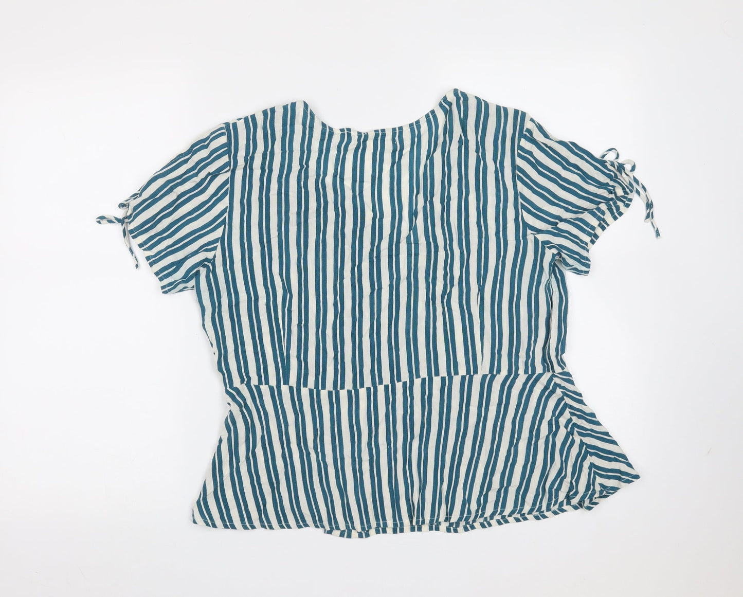 Womens UK Size 12 Springfield Blue Basic Blouse