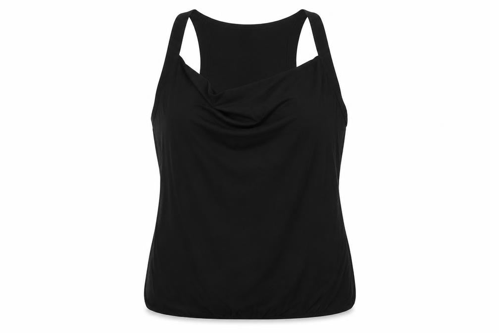 Womens UK Size 20 AMARANTO Black Basic Blouse