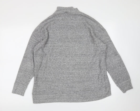 Womens UK Size M New Look Grey Pullover Jumper