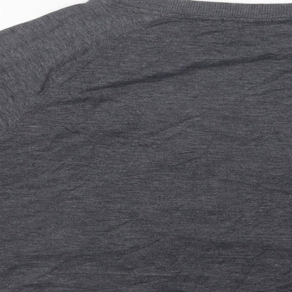 Brand and care label for New Look women’s grey polyester top pyjama top, size M, - sloth