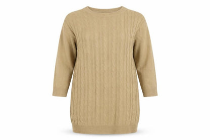 Womens UK Size L SheIn Beige Tunic Jumper