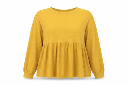 Womens UK Size L SheIn Yellow Basic Blouse