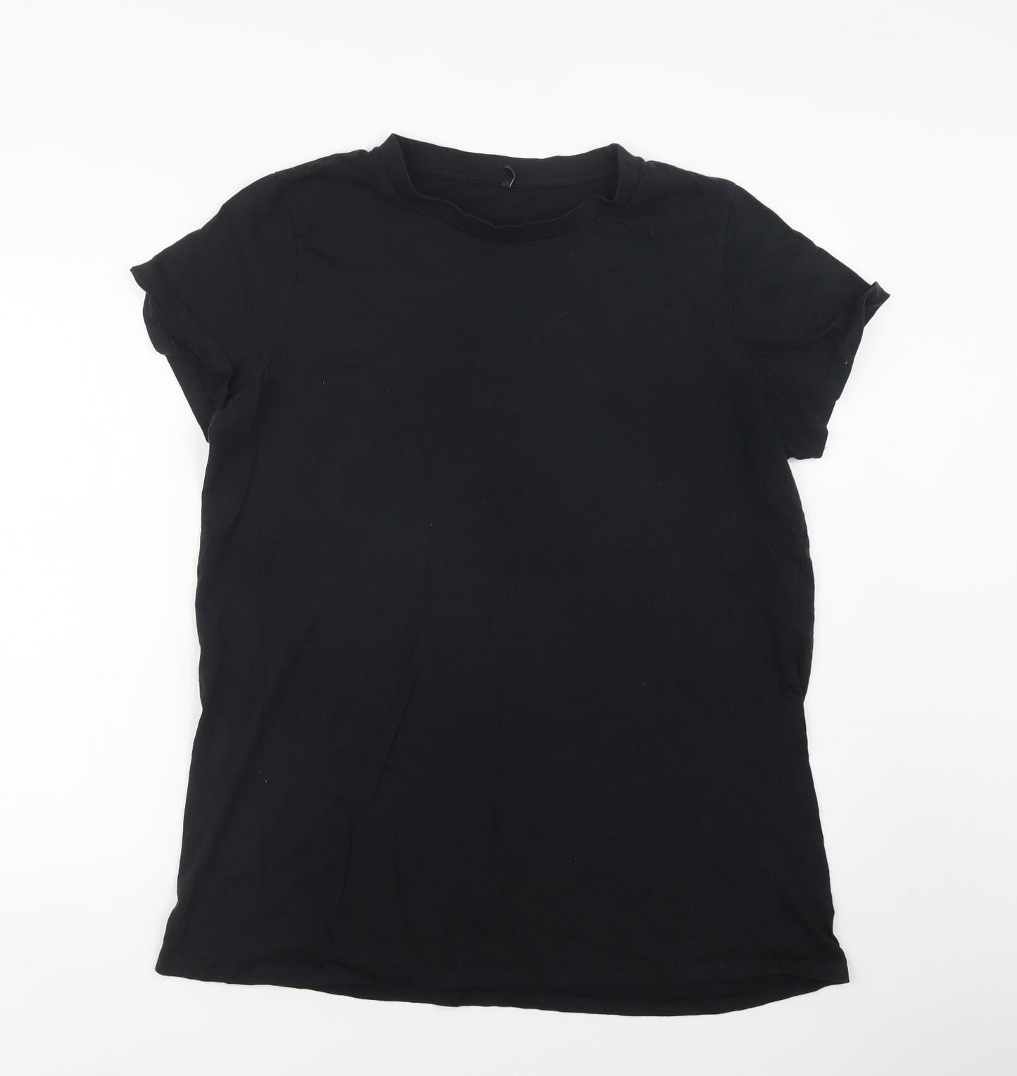 Womens UK Size XL Only Black Basic T-Shirt