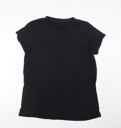 Womens UK Size XL Only Black Basic T-Shirt