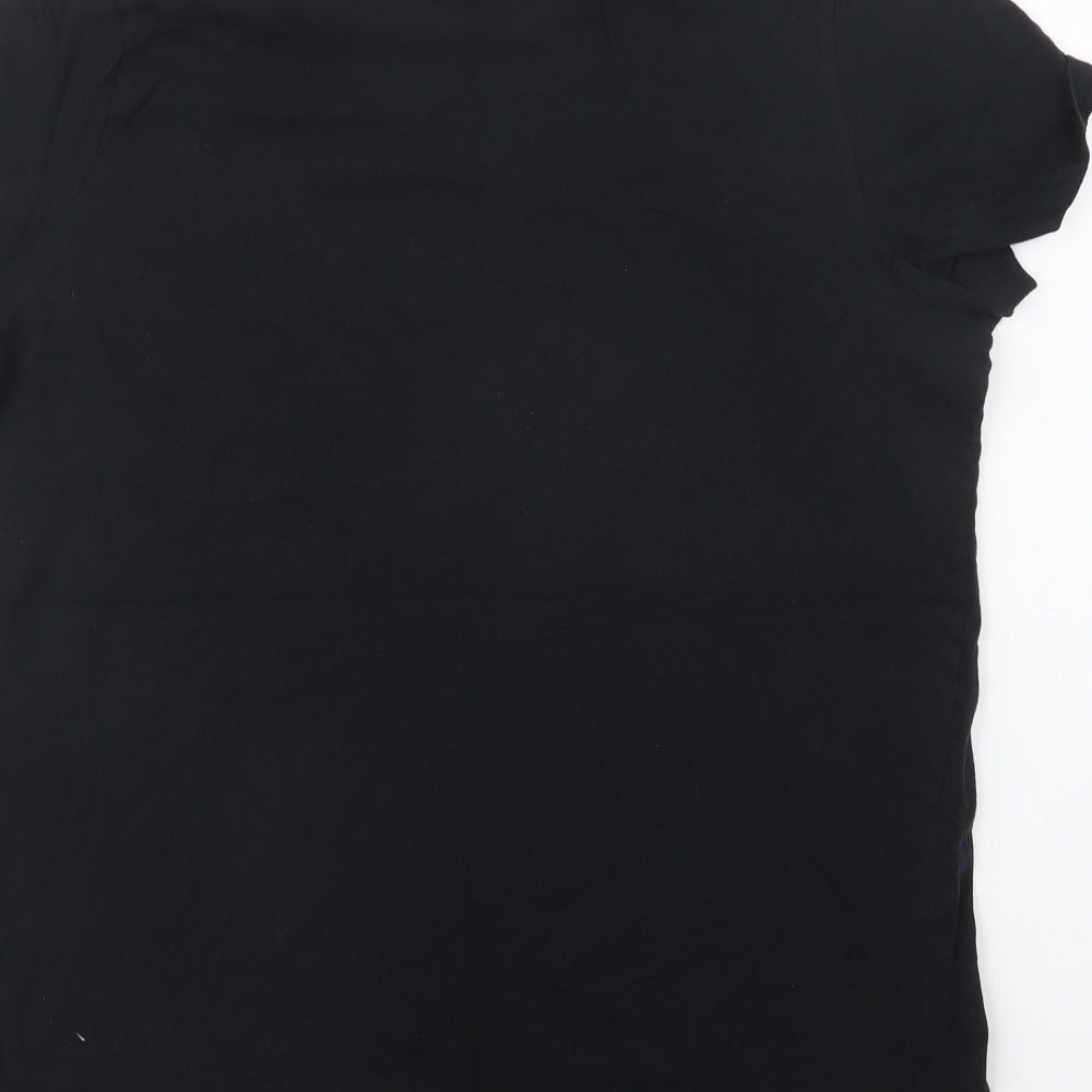 Womens UK Size XL Only Black Basic T-Shirt