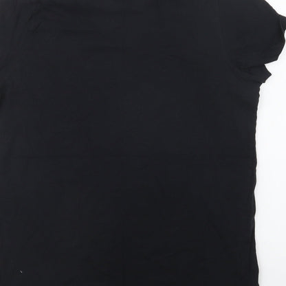 Womens UK Size XL Only Black Basic T-Shirt