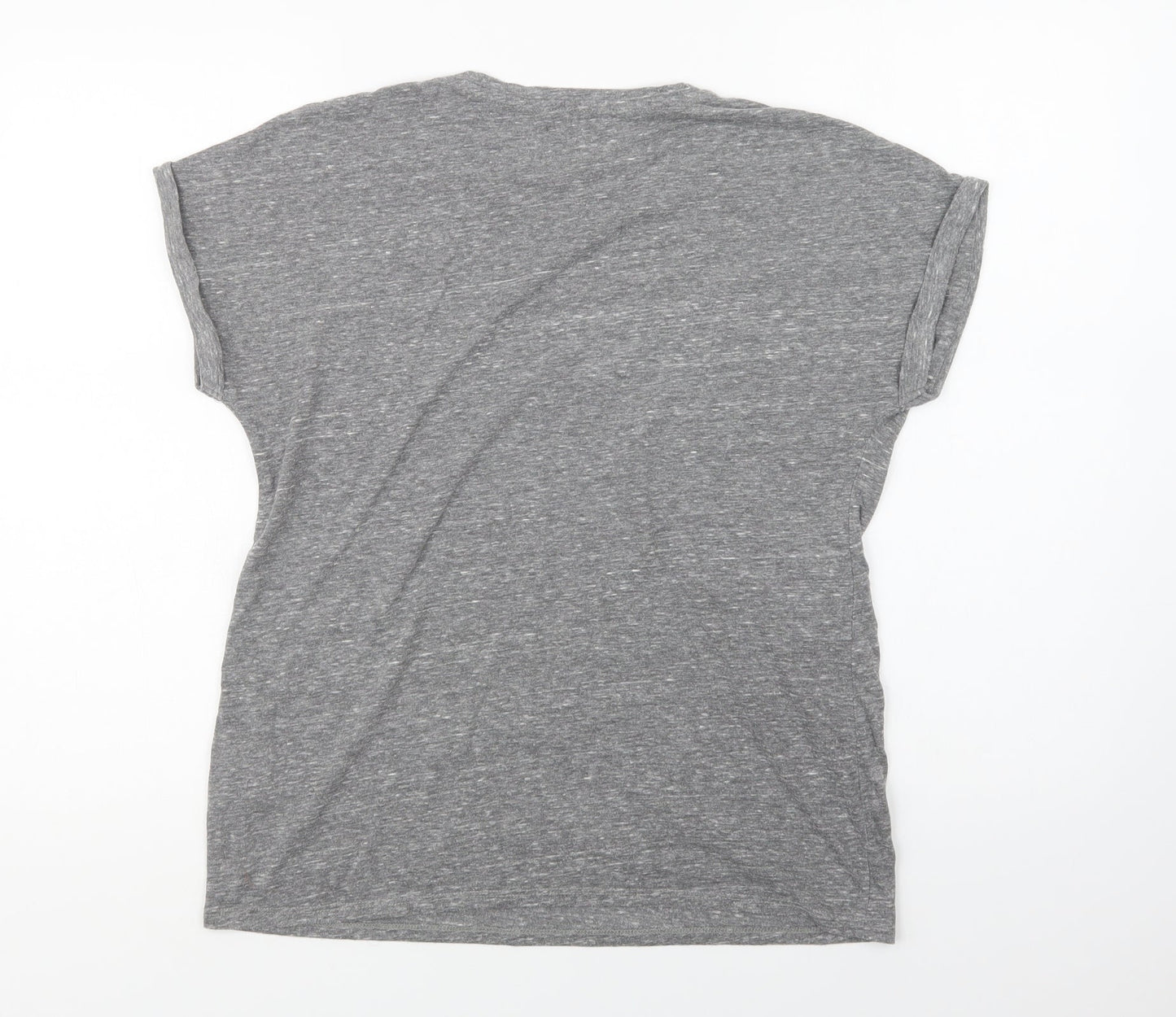 Womens UK Size 10 Matalan Grey Basic T-Shirt