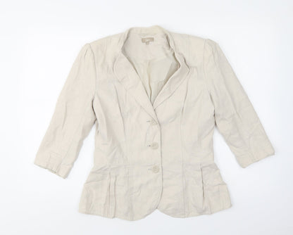 Matalan Womens Beige   Jacket Blazer   Button